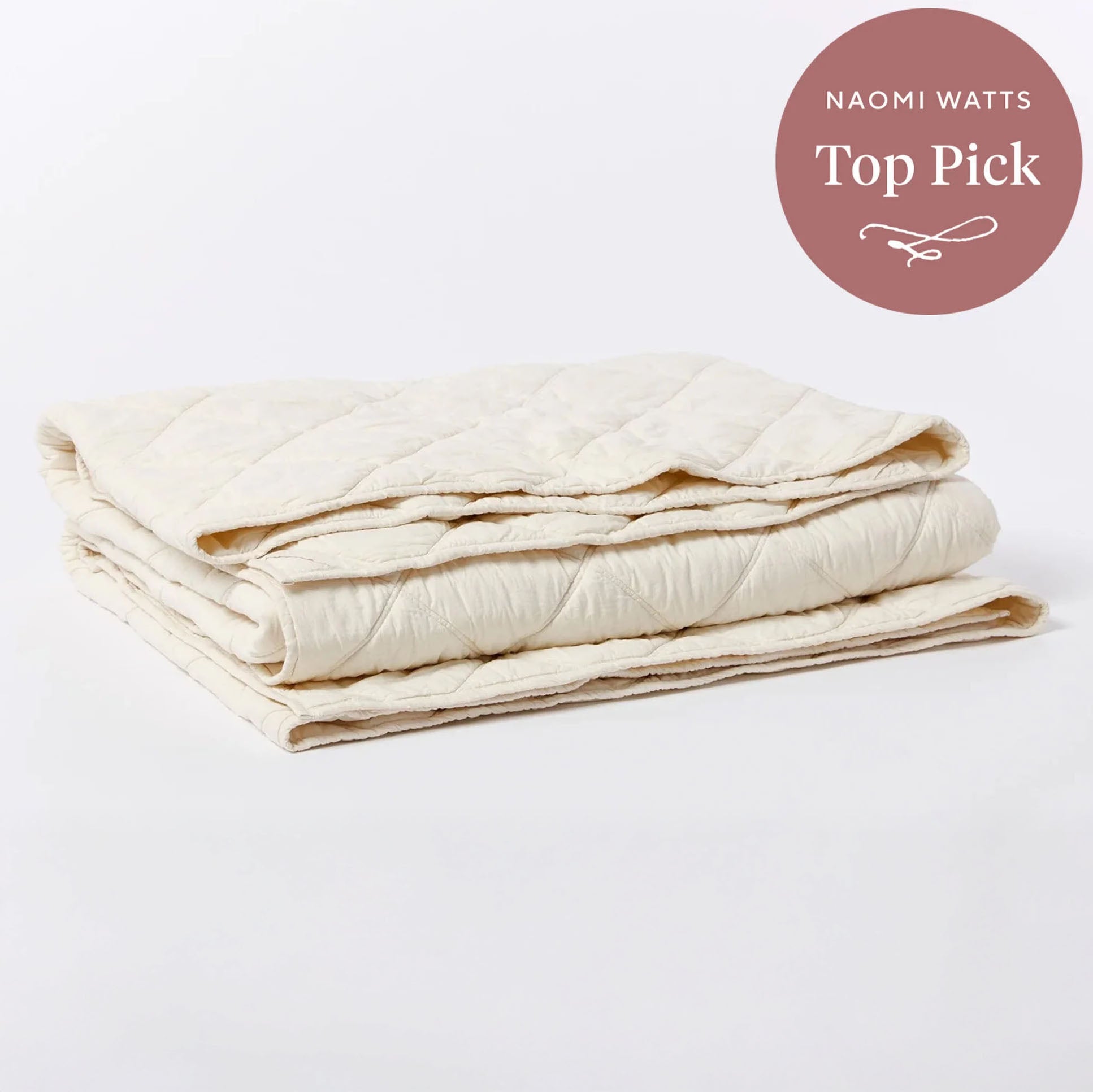 Diamond-Stitched Organic Cotton Comforter
