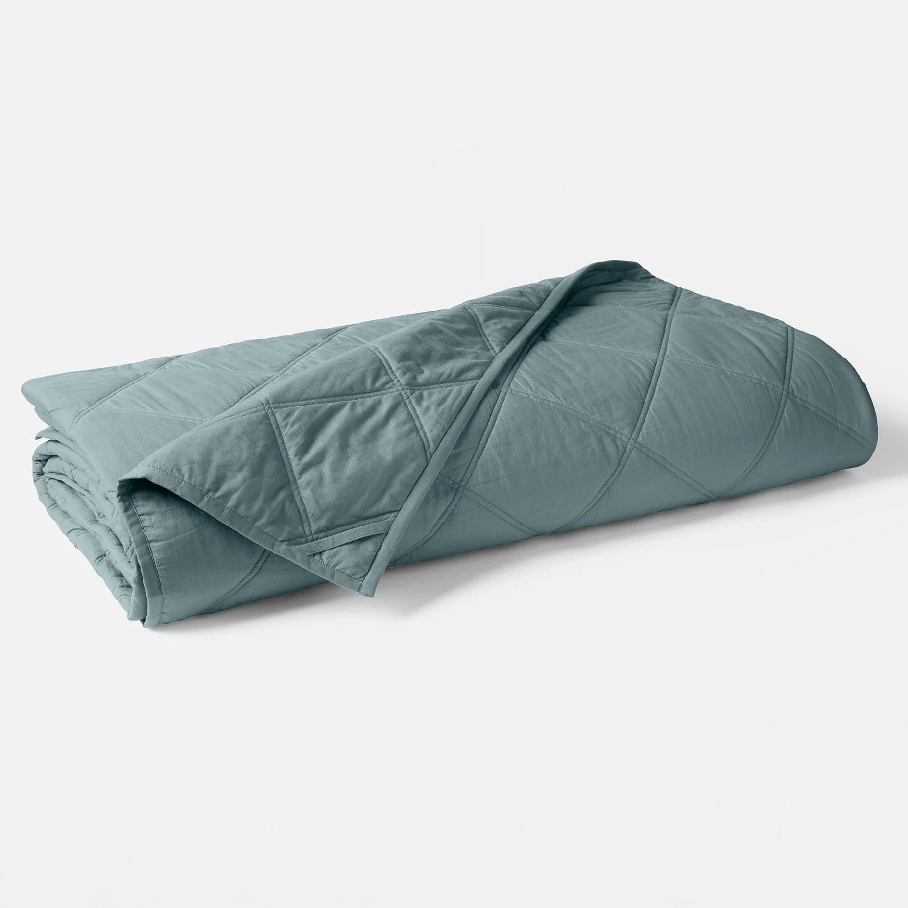 Diamond-Stitched Organic Cotton Comforter