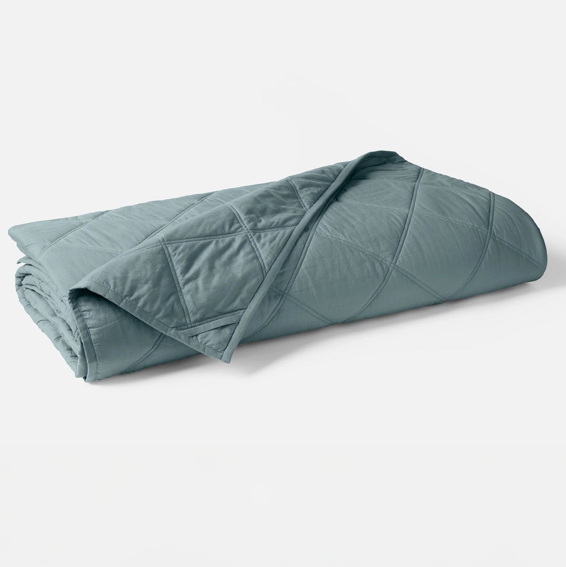 Diamond-Stitched Organic Cotton Comforter