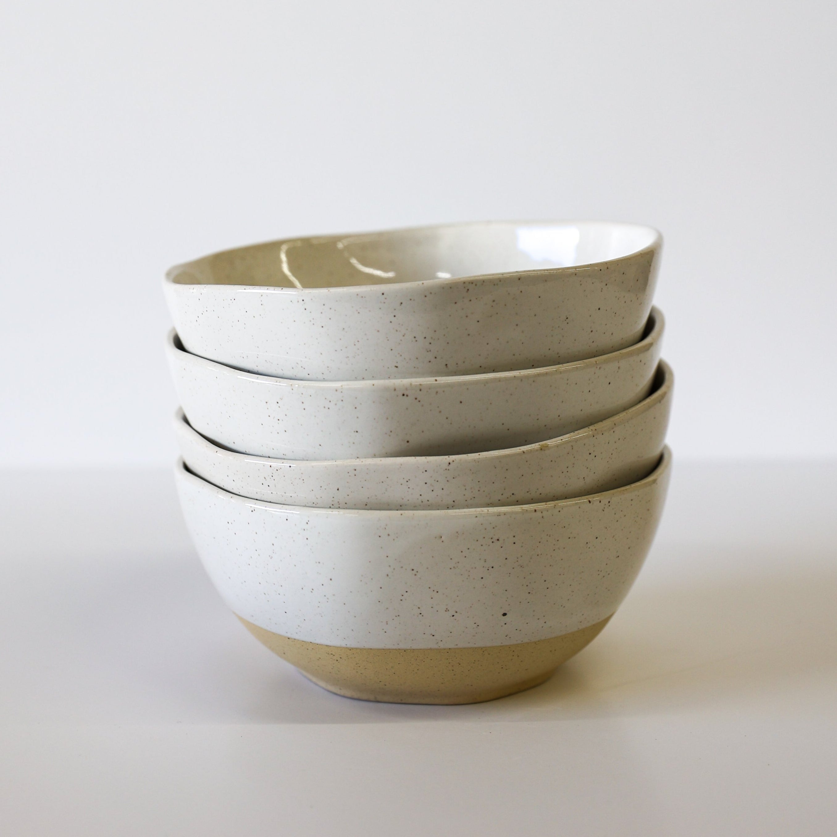 Ola Cereal Bowl - White Speckle (Set of 4)