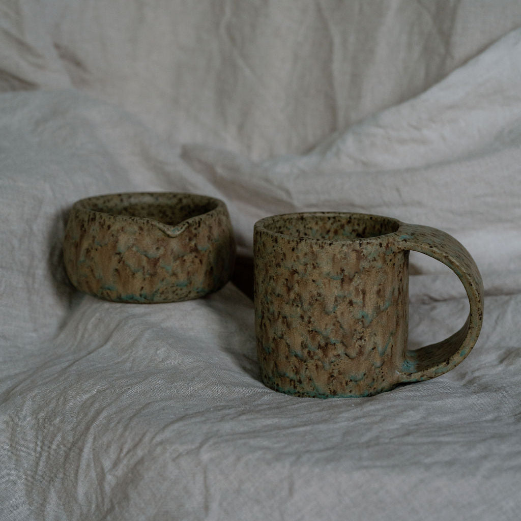 Veridian Emerald Handmade Ceramic Matcha Bowl