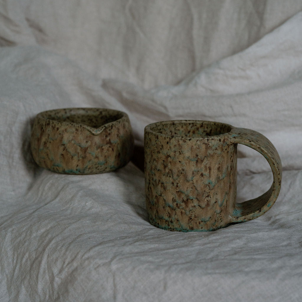 Veridian Emerald Handmade Ceramic Matcha Bowl