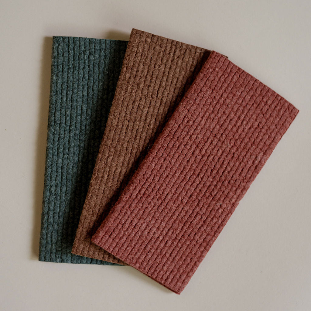 Swedish Sponge Cloth Set - Red/Green