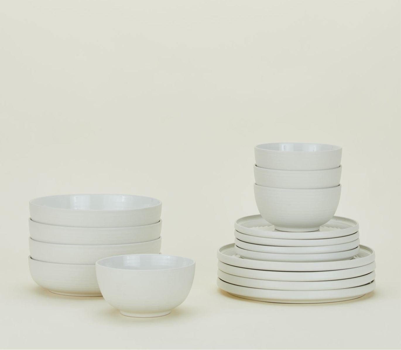 Essential Dinnerware - 16 pc Set, Bone
