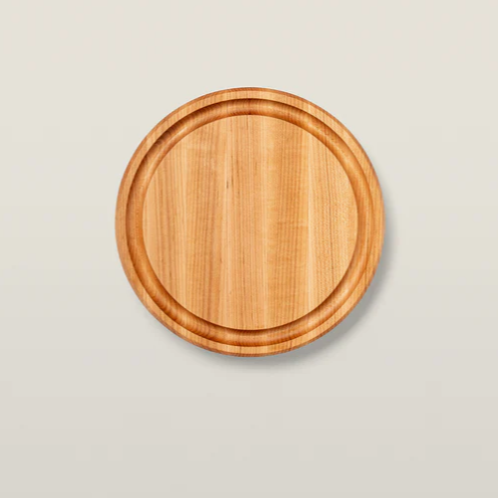 Boos Block CB Series Round Cutting Board With Juice Groove 1-3/4" Thickness, Maple
