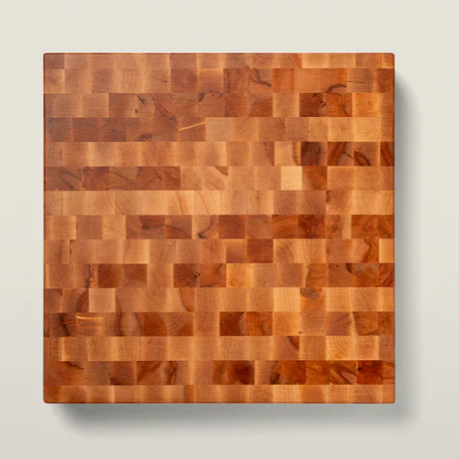 Boos Block Square Chopping Block, Non-Reversible, End Grain, 4" Thick (CCB Series), Maple