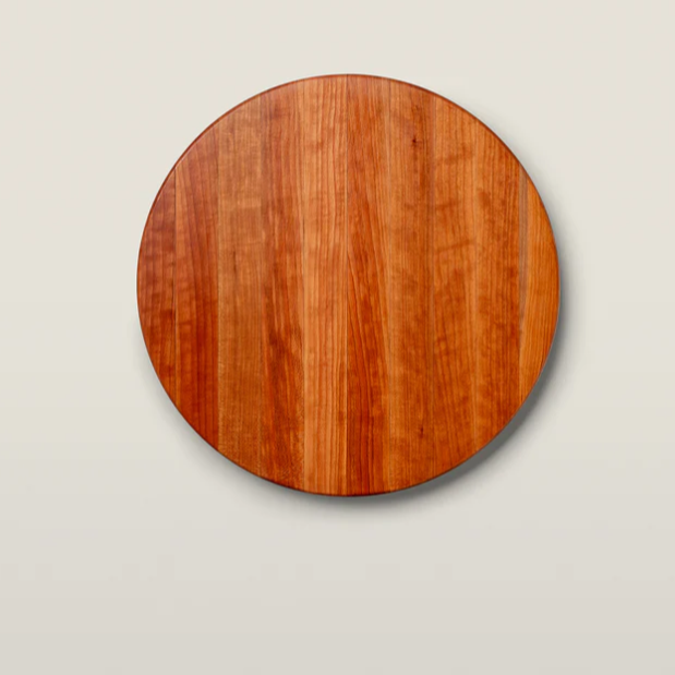 Boos Block RA-Board Series Reversible Round Cutting Board, 1-1/2" Thickness, Cherry