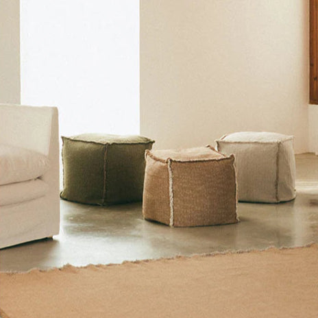 Handloom Pouf