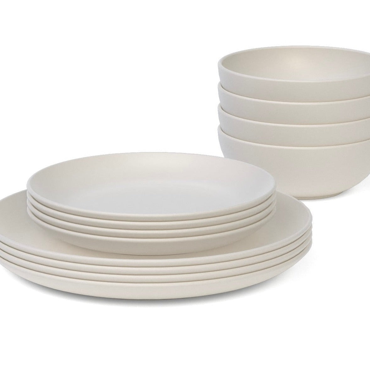 8 " Round Side Plate, Set of 4 - Off White