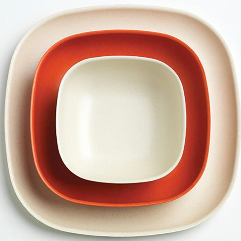 Bamboo Cereal Bowl, 4 Piece Set - Off White