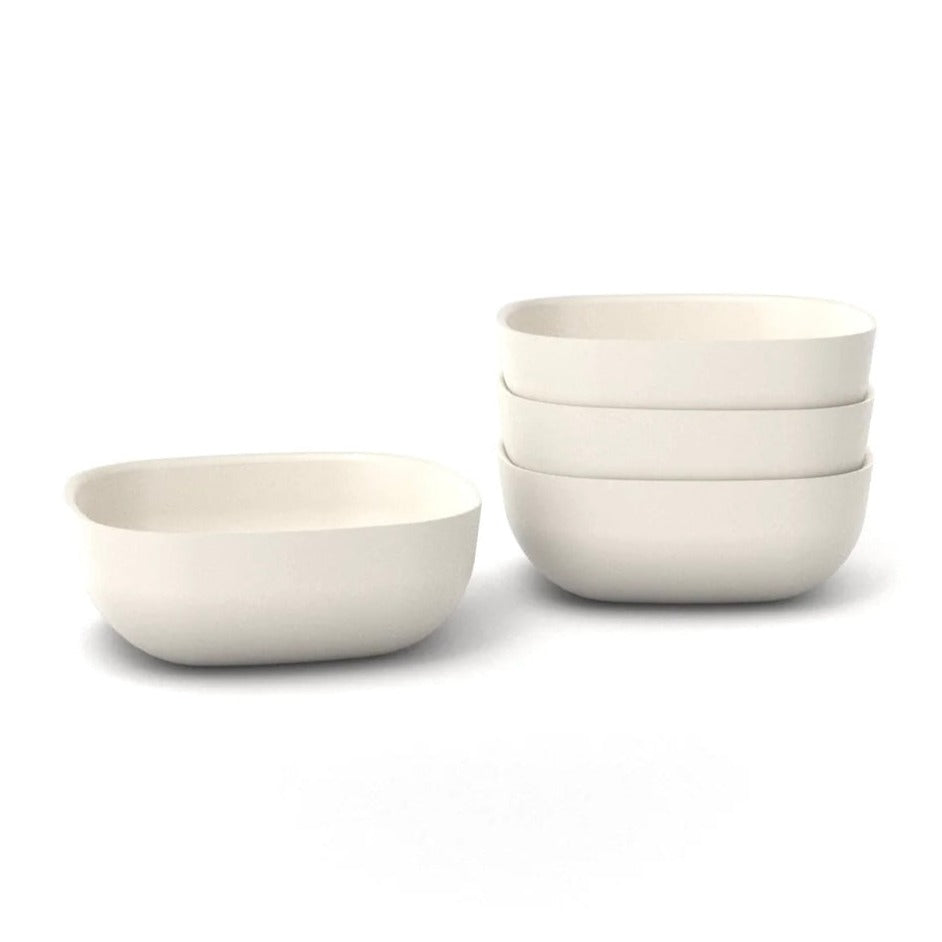 Bamboo Cereal Bowl, 4 Piece Set - Off White