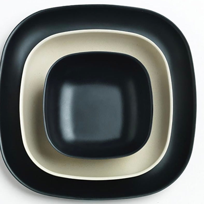 Bamboo Pasta Bowl, 4 Piece Set - Off White