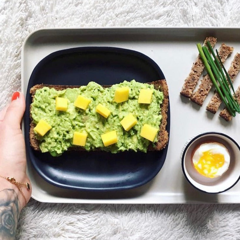 Bamboo Side Plate, 4 Piece Set - Black