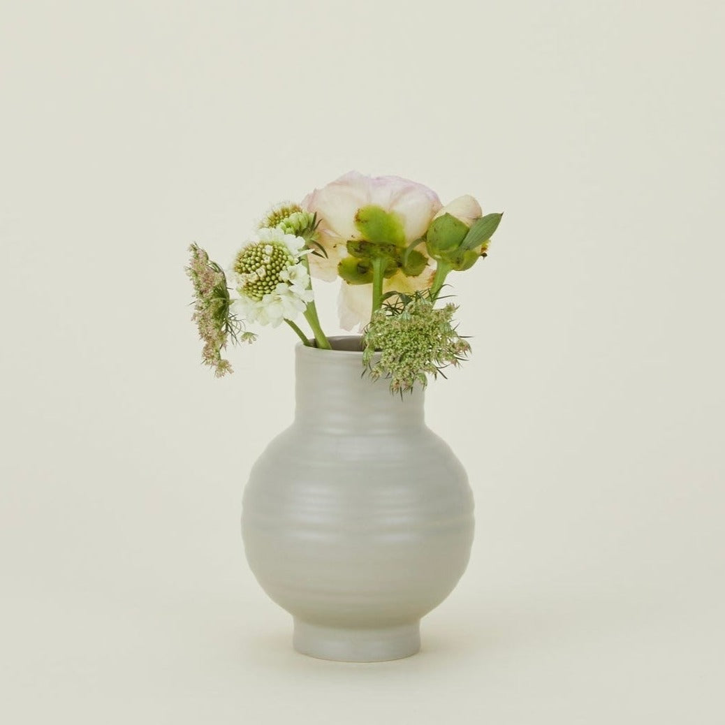 Essential Ceramic Vase - Light Grey