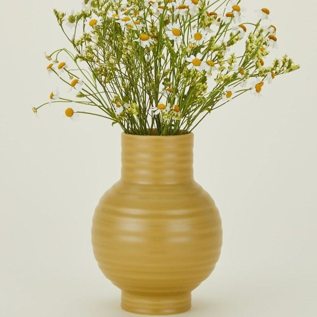 Essential Ceramic Vase - Mustard