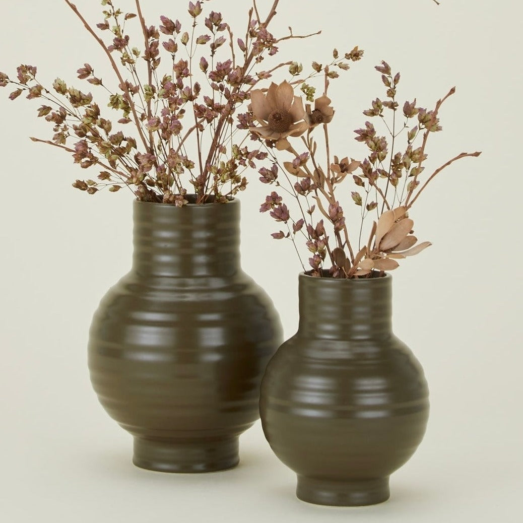 Essential Ceramic Vase - Olive
