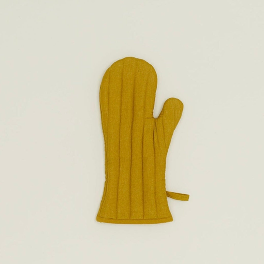 Simple Linen Oven Mitts