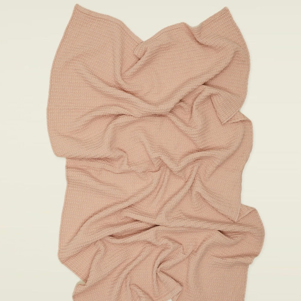 Simple Waffle Towels - Blush