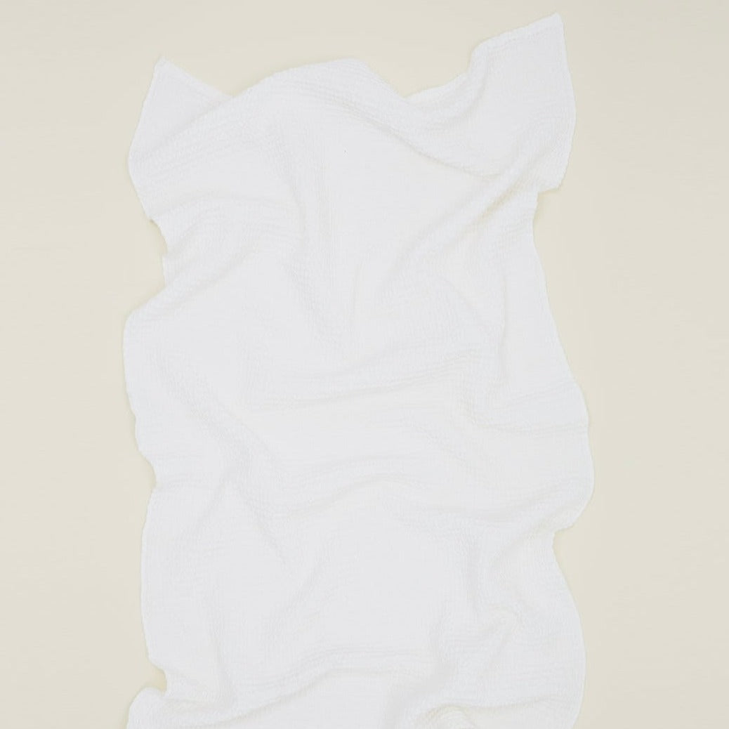 Simple Waffle Towels - White