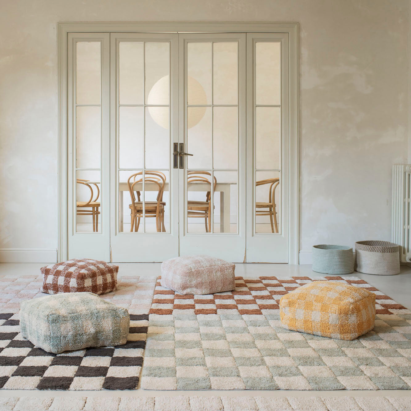 Vichy Honey Pouf