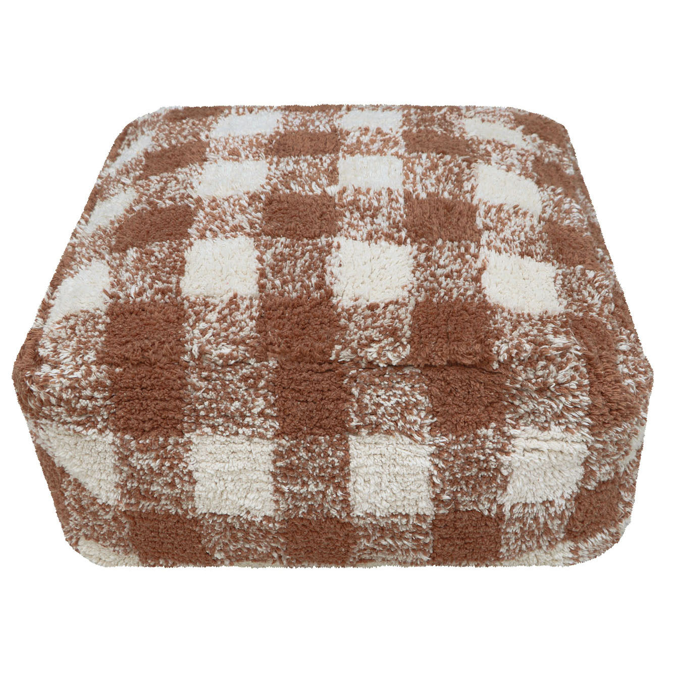 Vichy Toffee Pouf