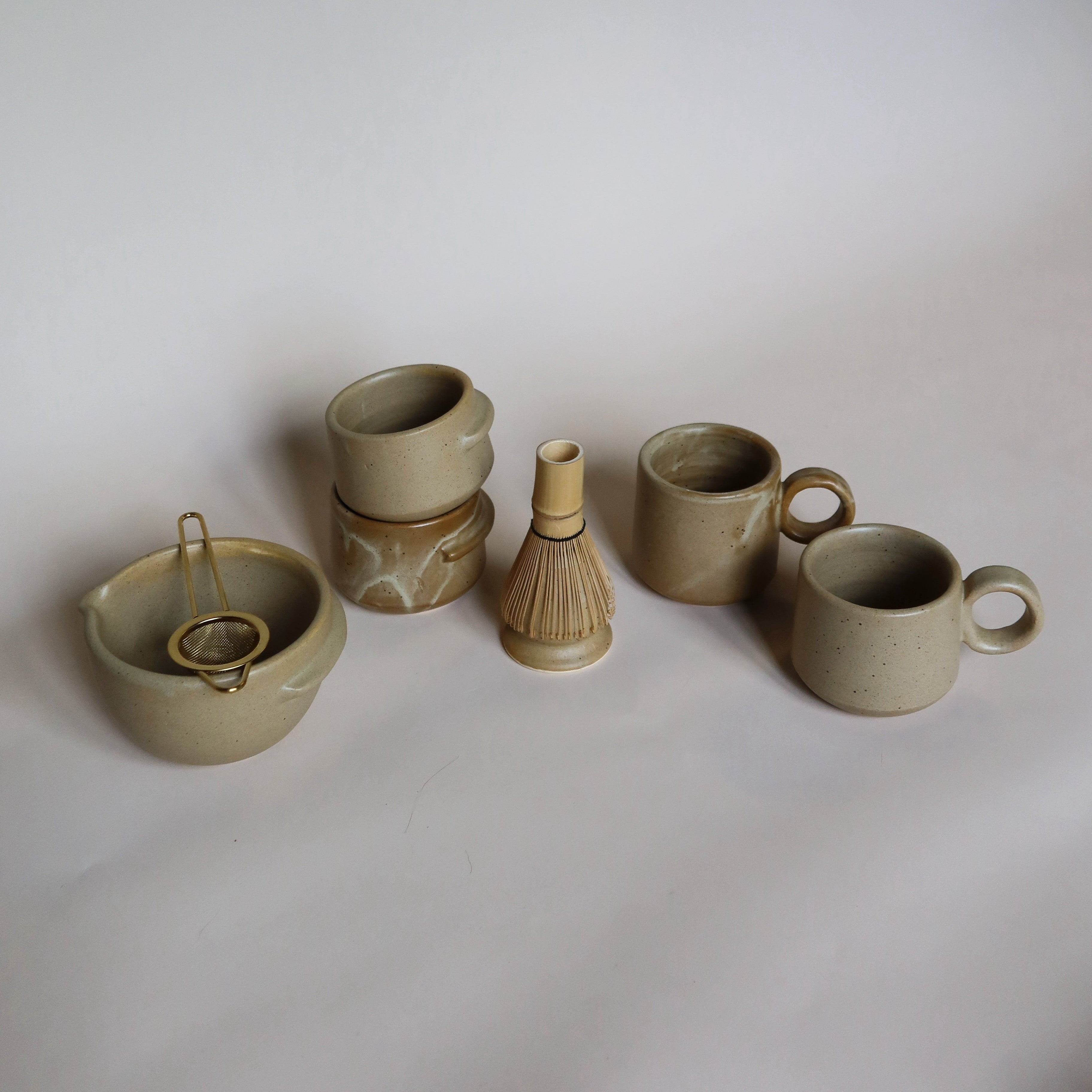 Victoria Handmade Ceramic Matcha Bowl | Brown