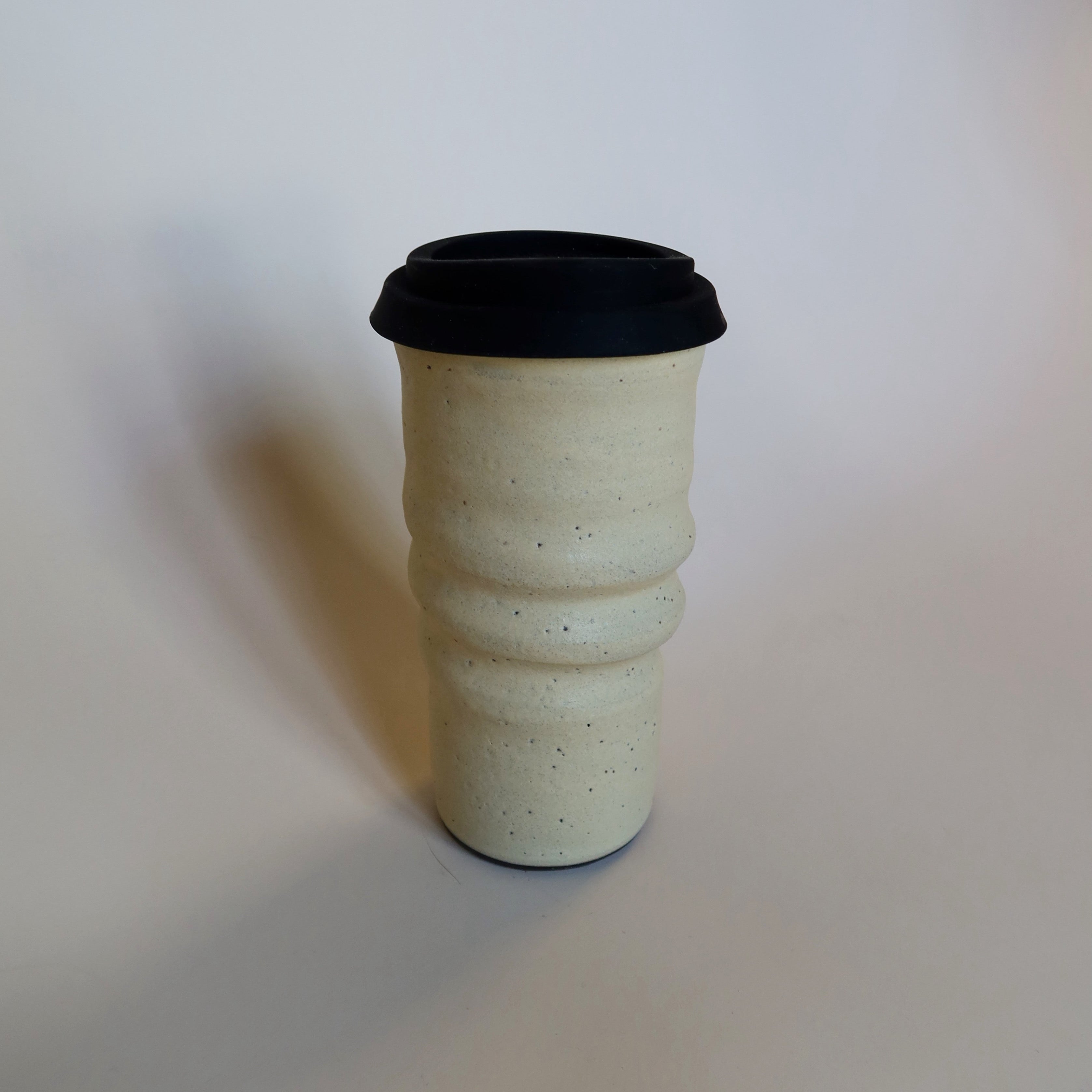 Coastal Seattle Swirl Handmade Ceramic Travel Mug