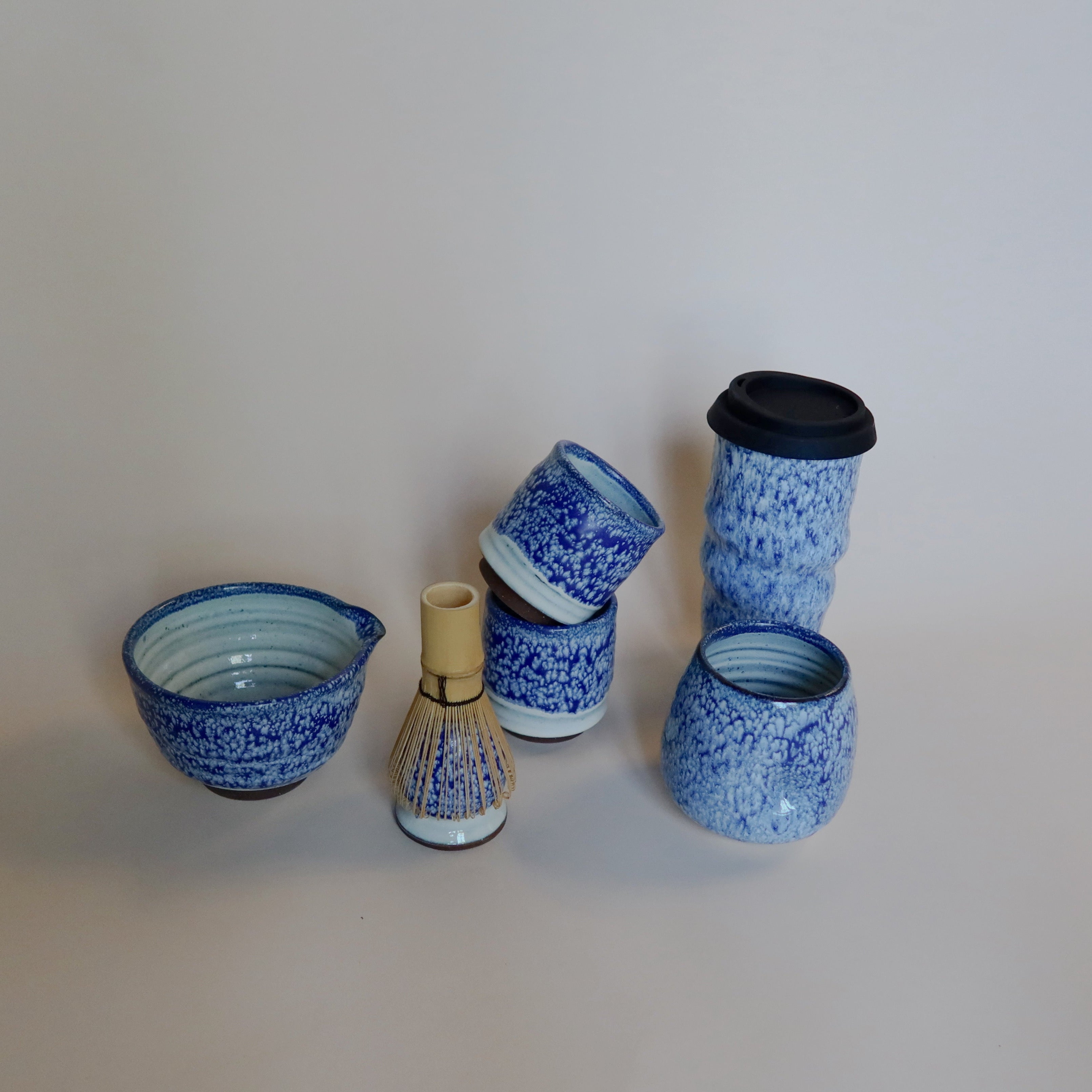 Ocean Breeze Handmade Ceramic Matcha Bowl