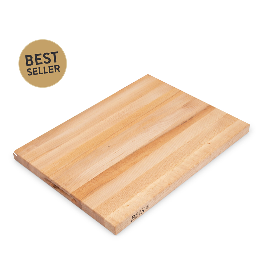 Boos Block R-Board Series Reversible Wood Cutting Board, 1.5-Inch Thickness, 24"x18"x1-1/2ā, Maple