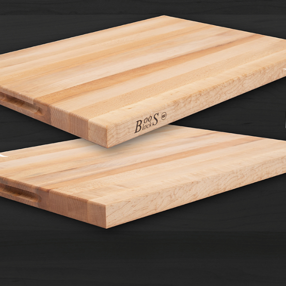 Boos Block R-Board Series Reversible Wood Cutting Board, 1.5-Inch Thickness, 24"x18"x1-1/2ā, Maple