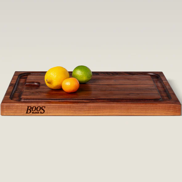 Boos Block AUJUS Series AuJus Cutting Board with Sloped Juice Groove Reversible, 1-1/2" Thickness, Walnut