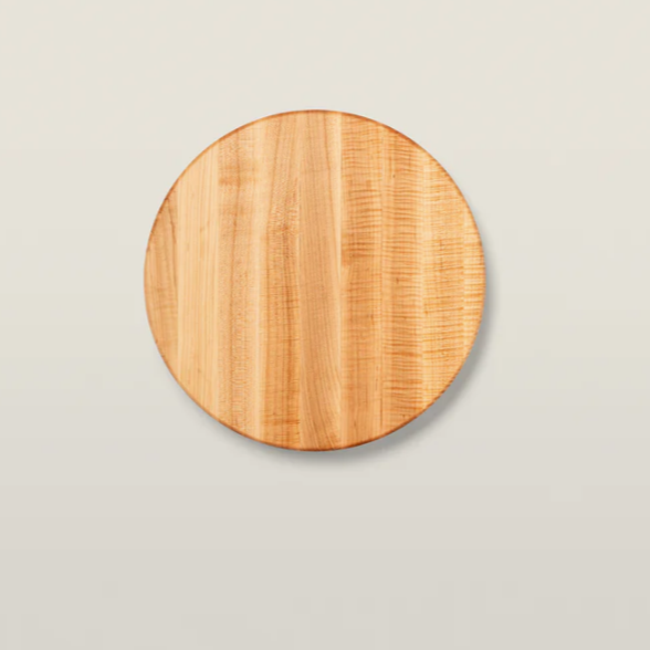 Boos Block CB Series Round Cutting Board With Juice Groove 1-3/4" Thickness, Maple