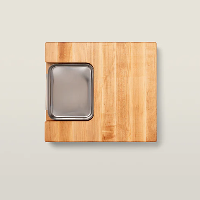 Boos Block Prep Master Series Newton Prep Master Cutting Board With Juice Groove & Stainless Pan, Maple