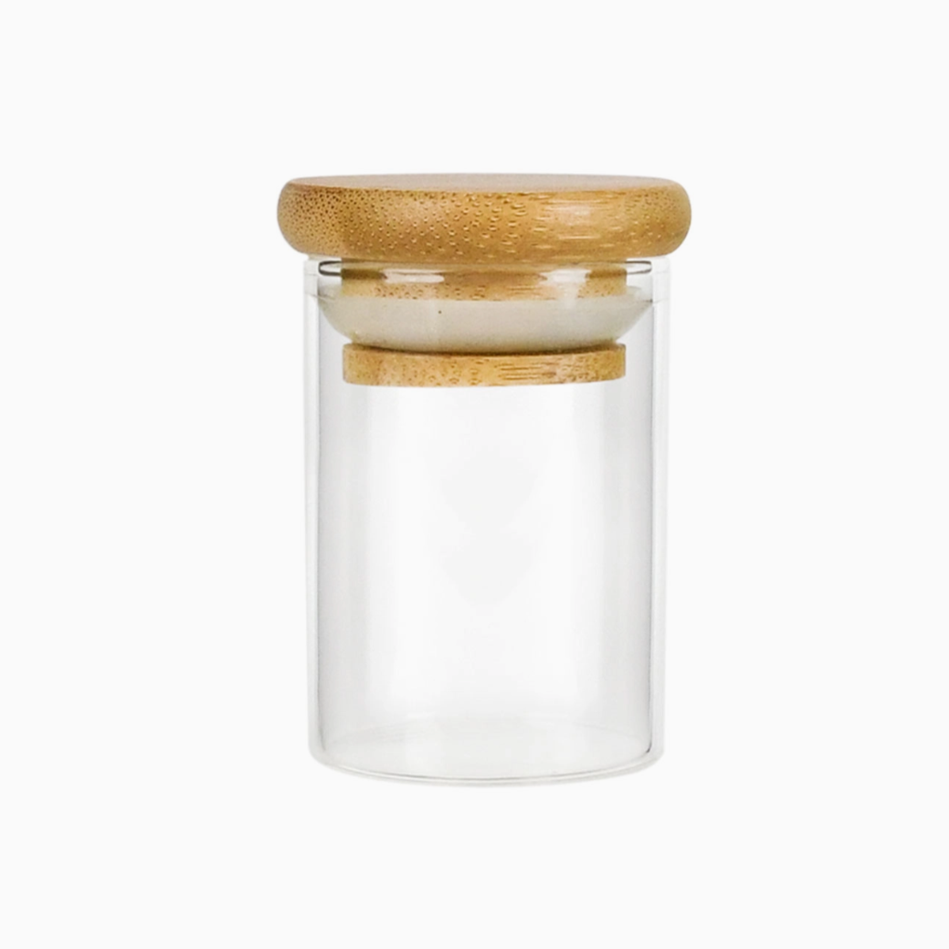Bamboo Lid Spice Jars - 2oz