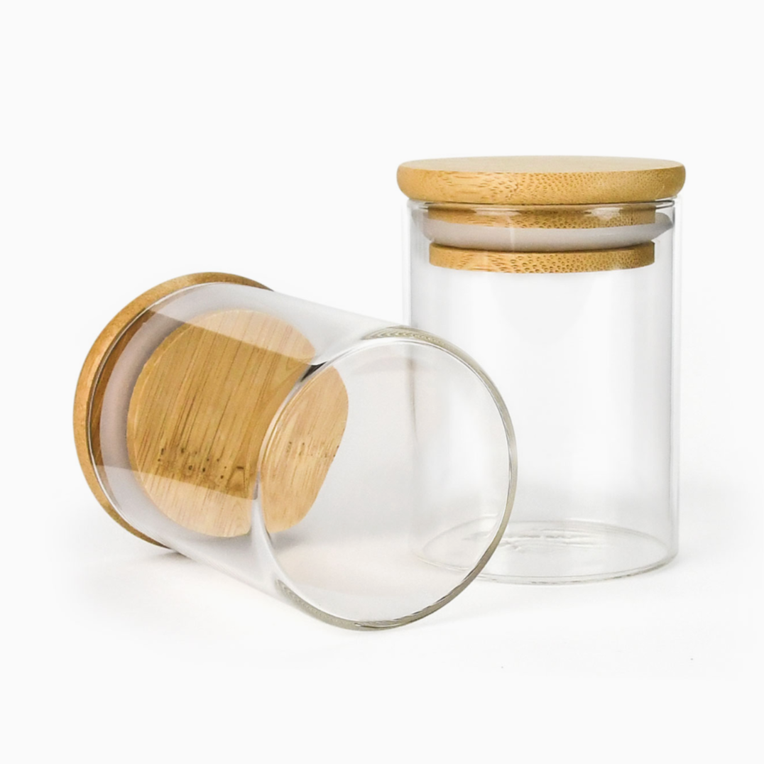 Bamboo Lid Spice Jars - 4oz