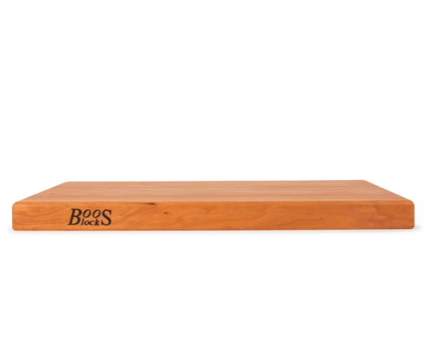 Boos Block R-Board Series Reversible Wood Cutting Board, 1.5-Inch Thickness, 24"x18"x1-1/2”, Cherry