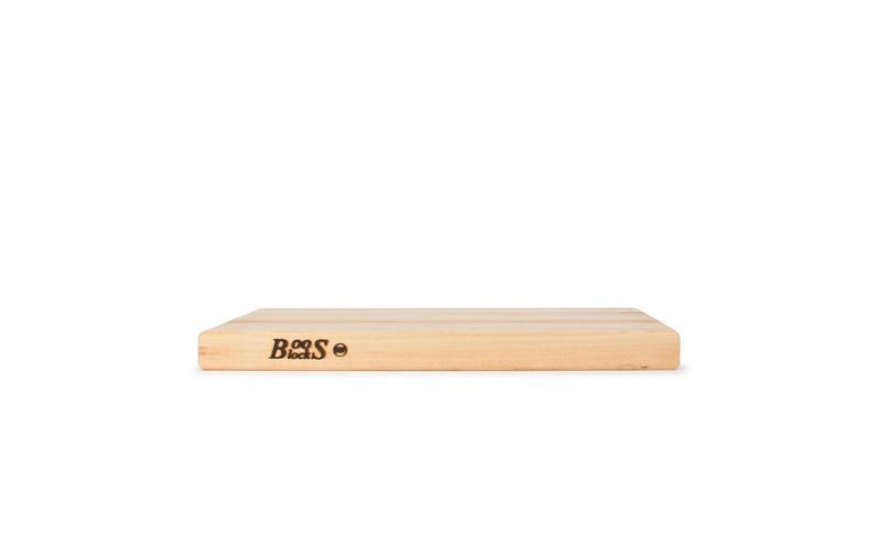 Boos Block R-Board Series Large Reversible Wood Cutting Board, 1.5-Inch Thickness, 18" x 12" x 1 1/2", Maple