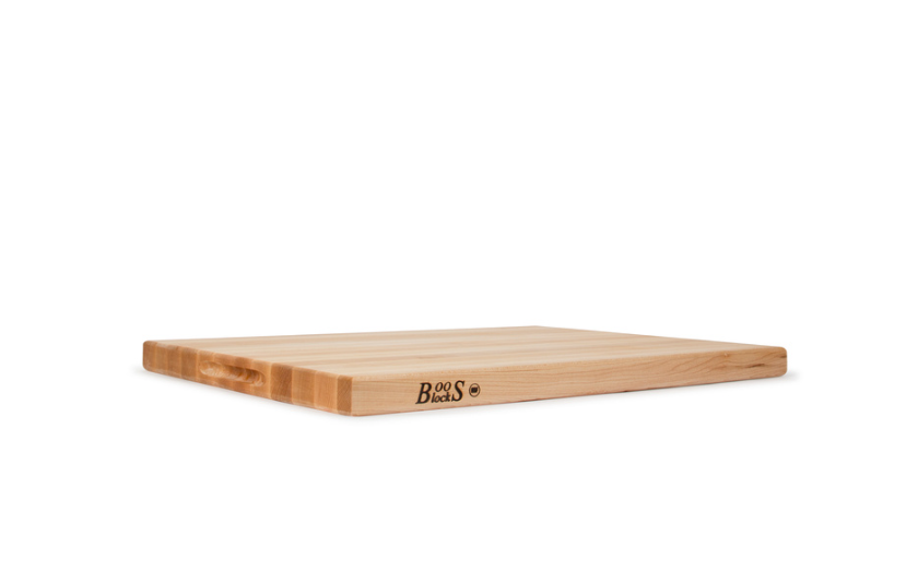 Boos Block R-Board Series Reversible Wood Cutting Board, 1.5-Inch Thickness, 24"x18"x1-1/2”, Maple