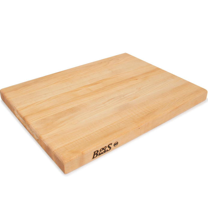 Boos Block R-Board Series Reversible Wood Cutting Board, 1.5-Inch Thickness, 20”X15”X1-1/2”, Maple