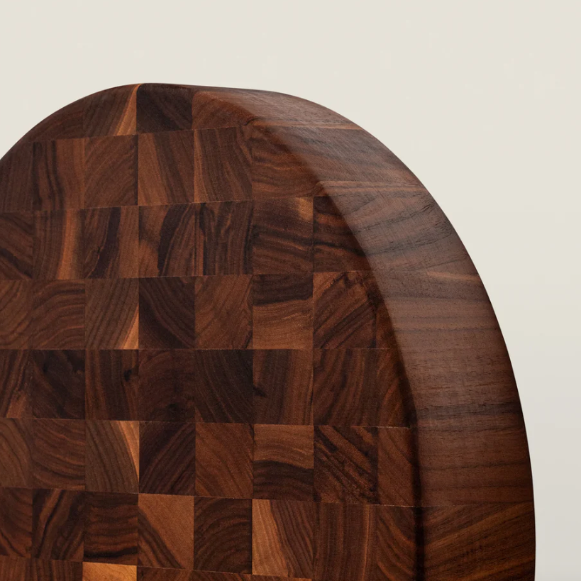 Boos Block Round Chopping Block, Reversible, End Grain, 3" Thick (CCB Series), Walnut