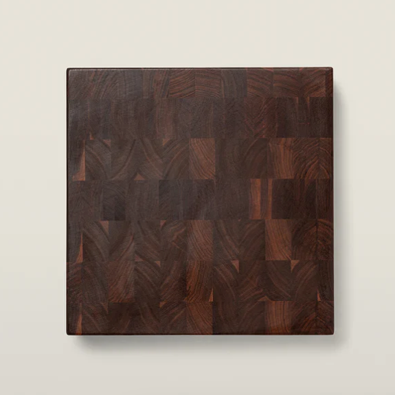 Boos Block Square Chopping Block, Reversible, End Grain, 3" Thick (CCB Series), Walnut