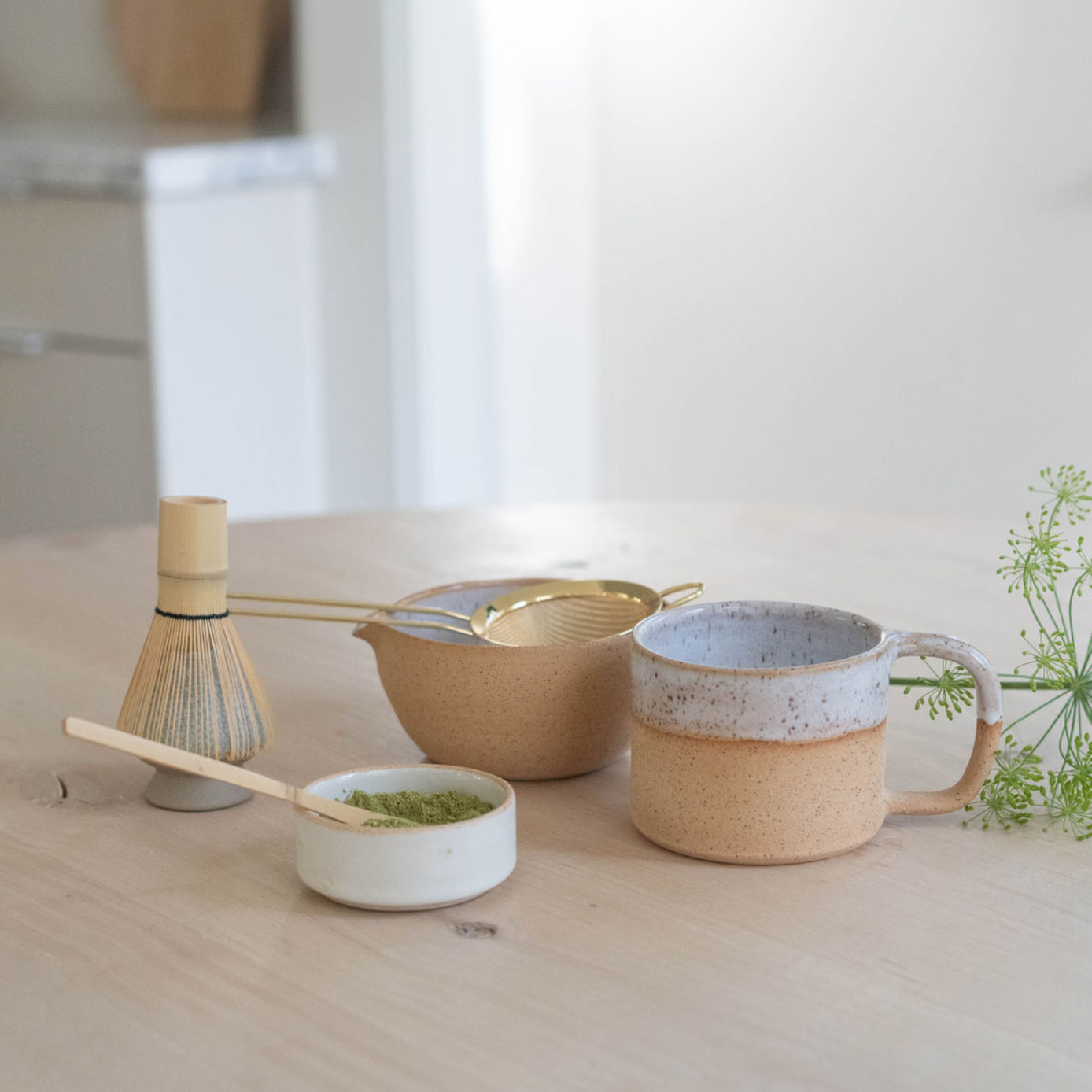 New Mexico Handmade Ceramic Matcha Bowl