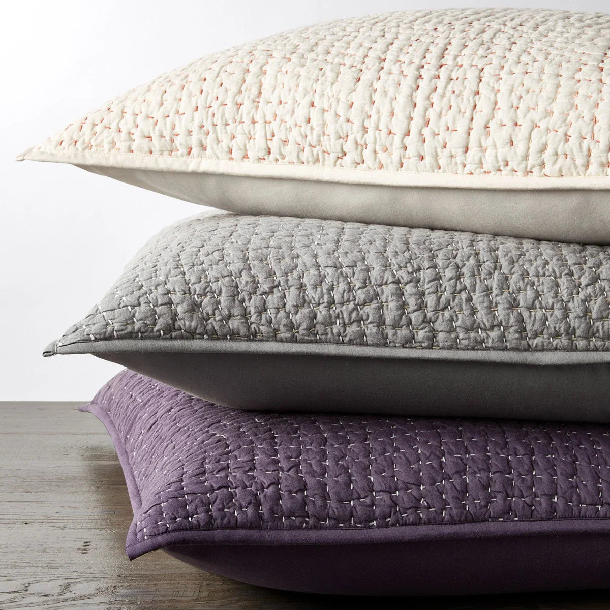 Pebbled Handstitched Organic Sham