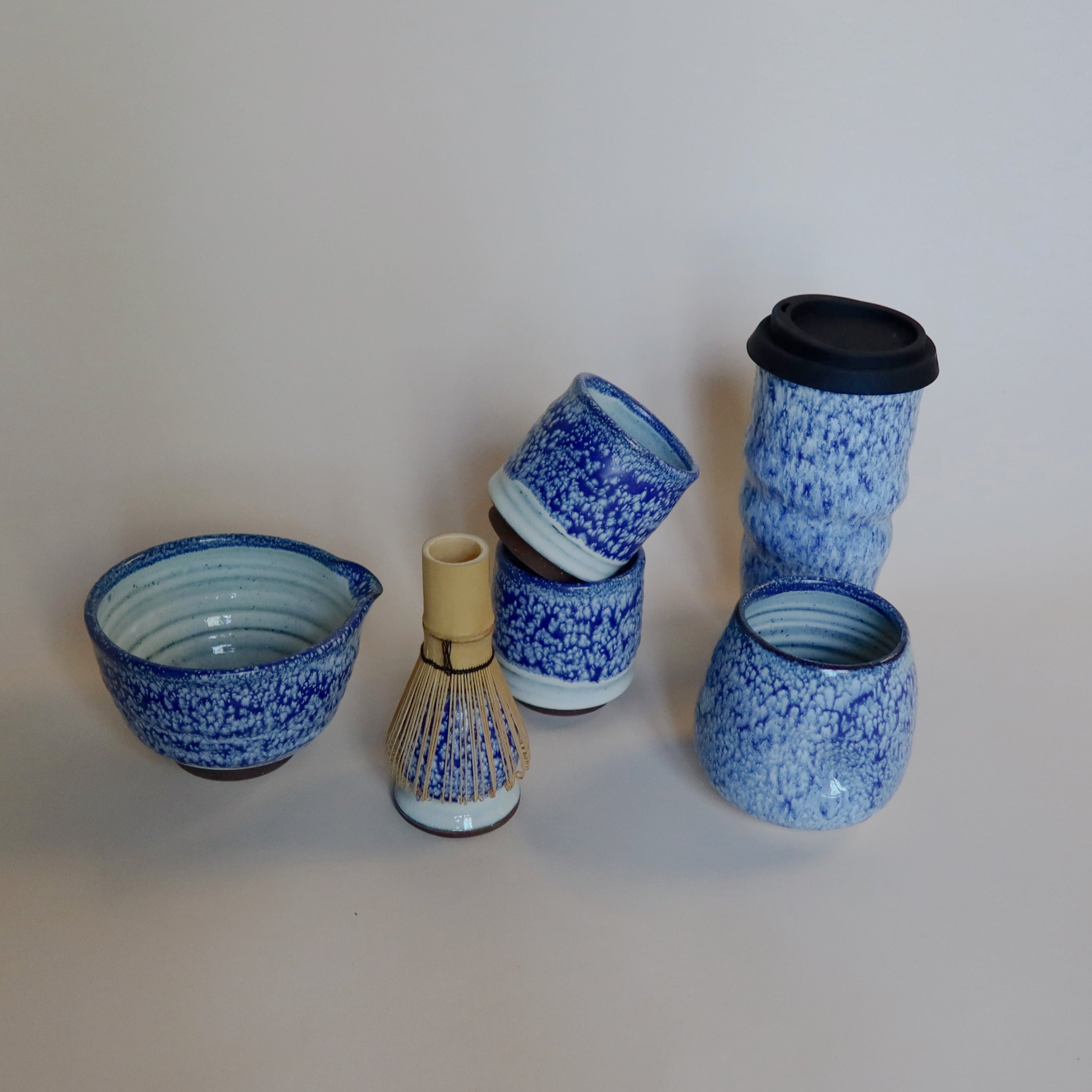 Ocean Breeze Handmade Ceramic Matcha Cup