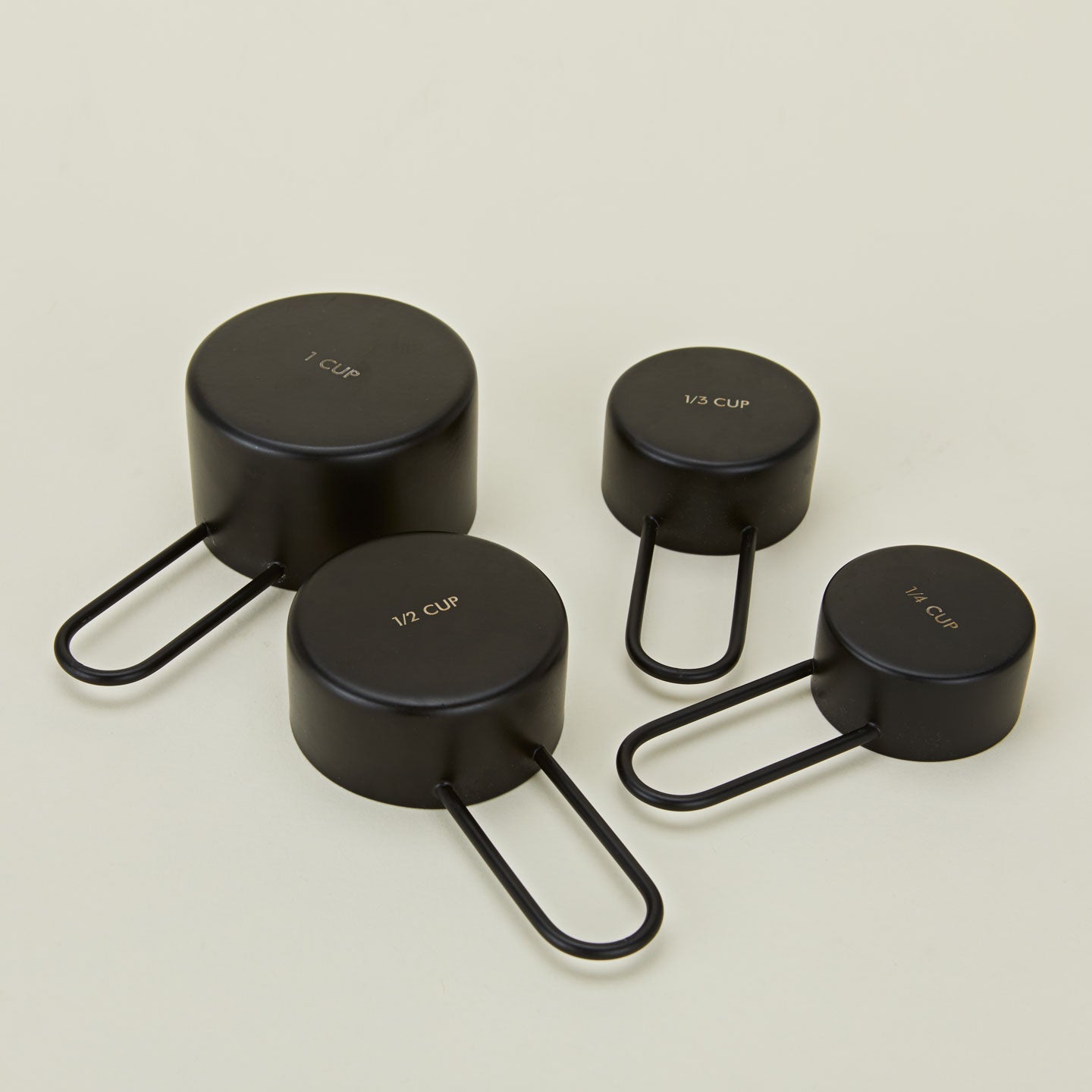 Simple Measuring Cups - Black
