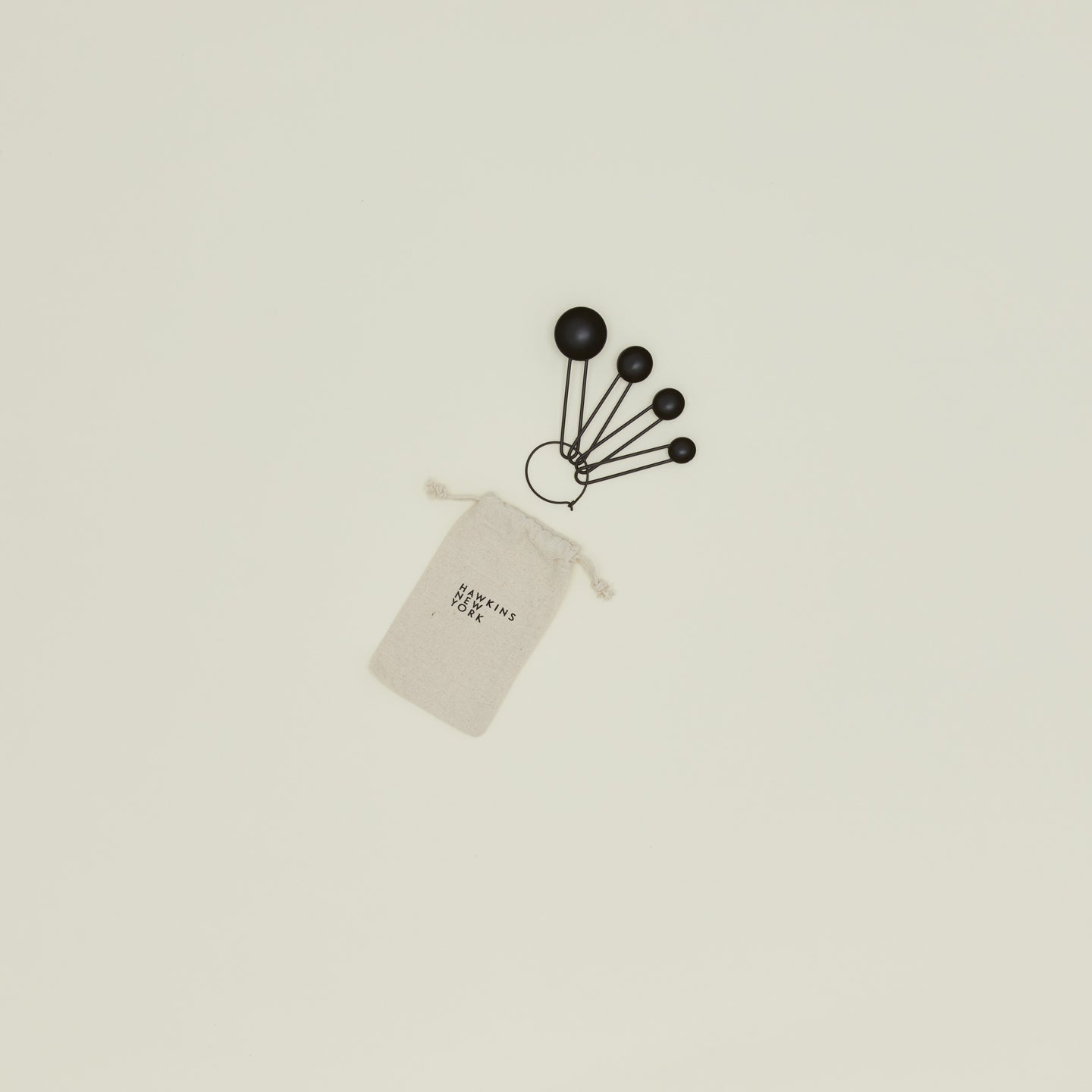 Simple Measuring Spoons - Black