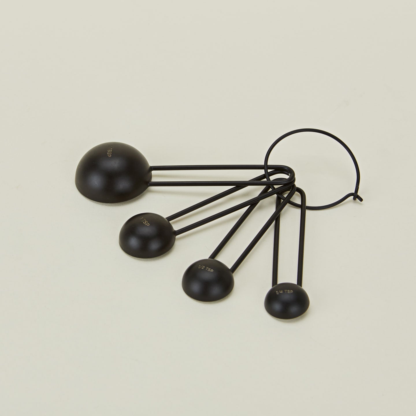 Simple Measuring Spoons - Black