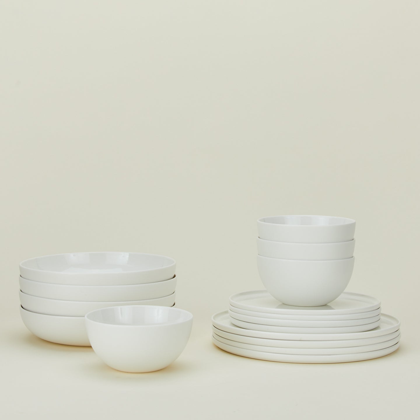 Simple Porcelain Dinnerware - 16 pc set