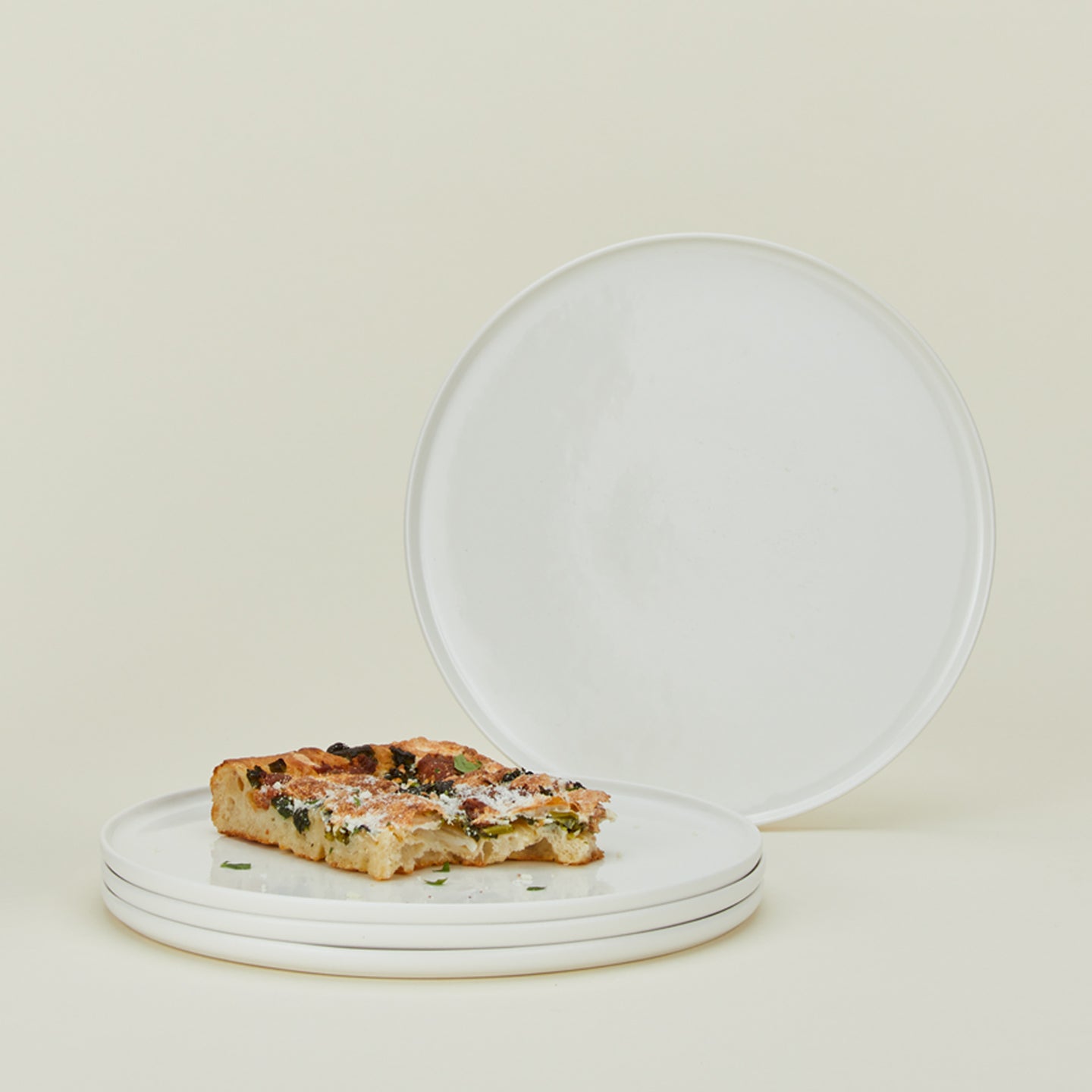 Simple Porcelain Dinner Plate - Set of 4