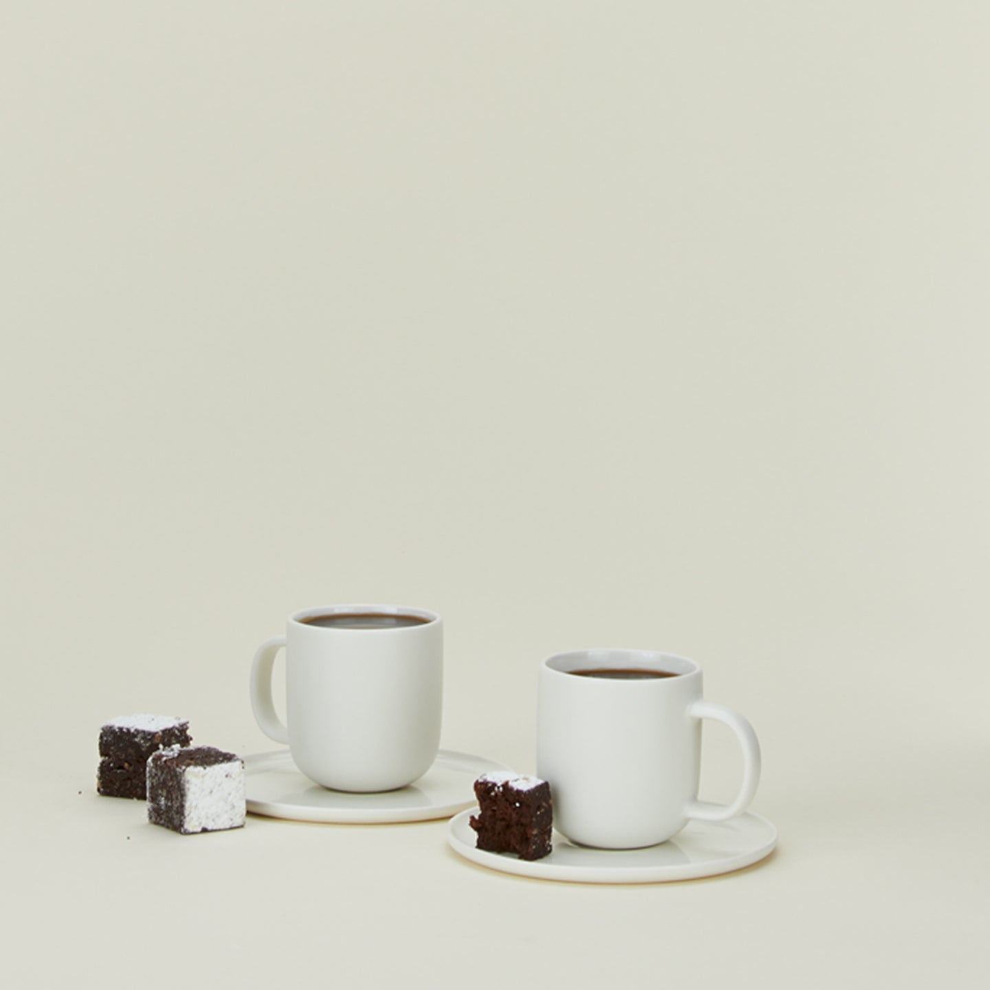 Simple Porcelain Espresso Mugs - Set of 2
